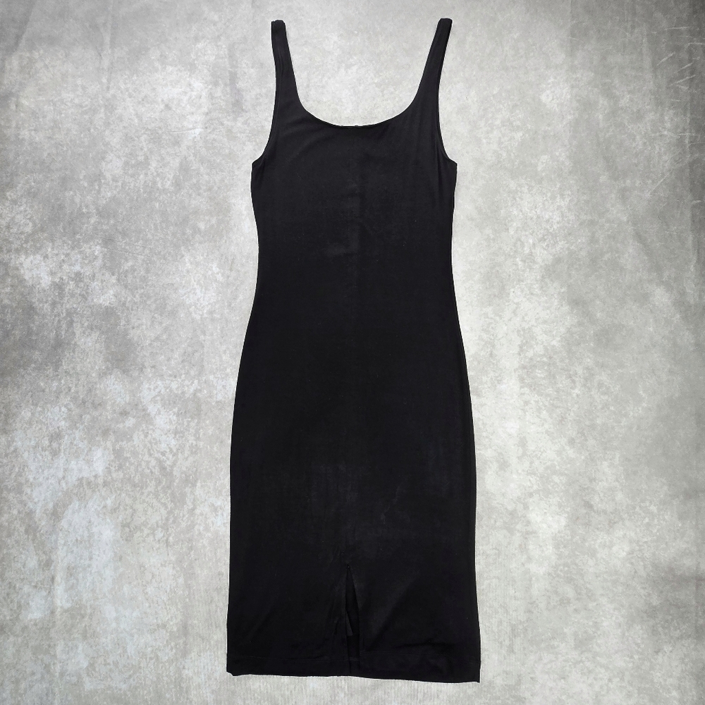 BLQ BASIQ Tank Midi Dress in Black - Picture 7 of 12